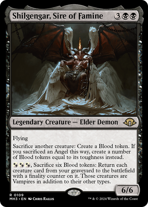 Shilgengar, Sire of Famine (MH3-109) - Modern Horizons 3 Foil - Poke-Collect