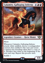 Calamity, Galloping Inferno (PRE-116) - Outlaws of Thunder Junction Promos Foil - Poke-Collect