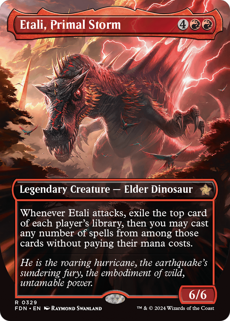 Etali, Primal Storm (FDN-329) - Foundations (Borderless) Foil - Poke-Collect