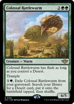 Colossal Rattlewurm (PPOTJ-159) - Outlaws of Thunder Junction Promos Foil - Poke-Collect