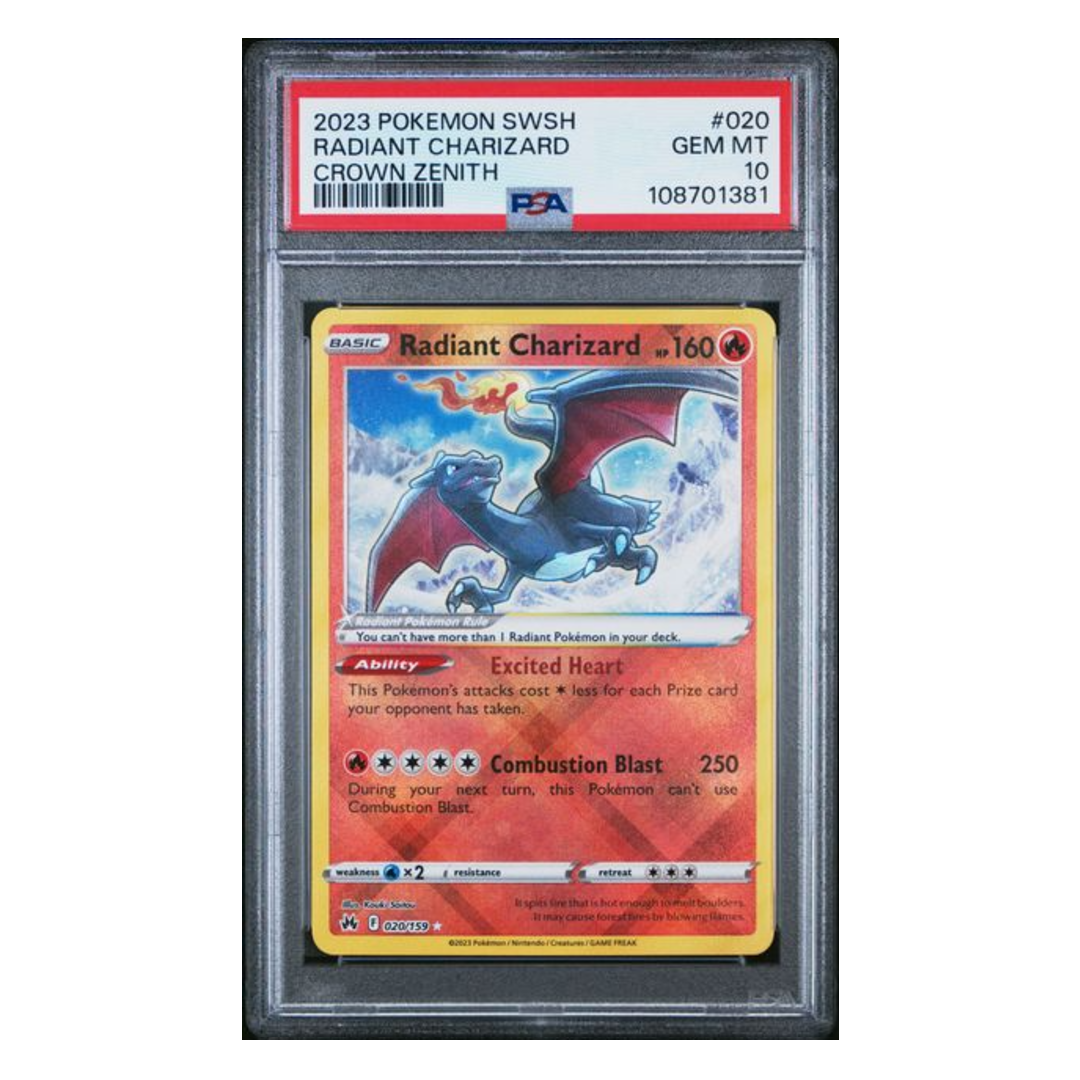 Radiant Charizard Crown Zenith #020 PSA 10 - Poke-Collect