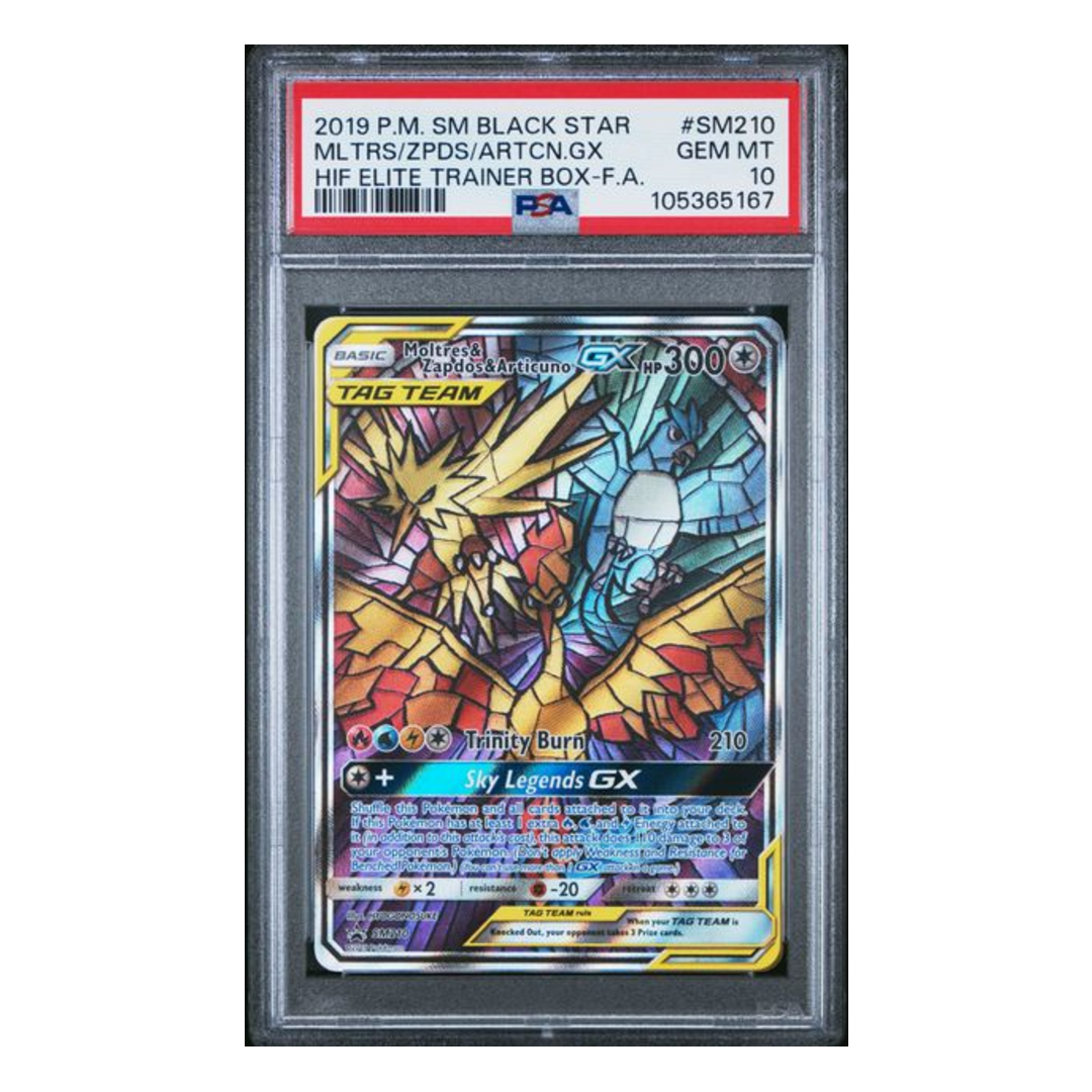 Moltres & Zapdos & Articuno Black Star #SM210 PSA 10 - Poke-Collect