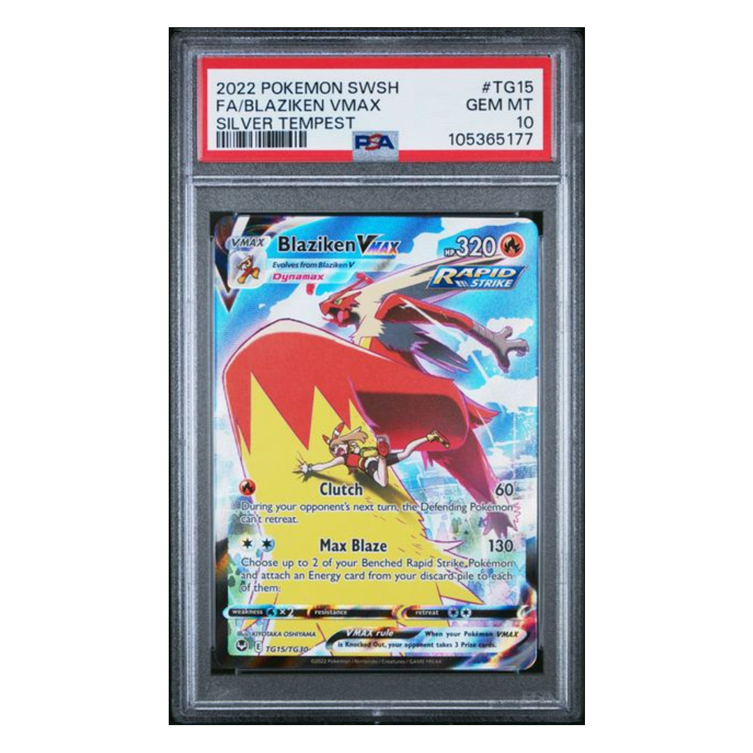 Blaziken VMAX FA Silver Tempest #TG15 PSA 10 - Poke-Collect