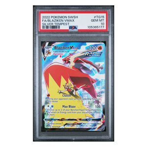 Blaziken VMAX FA Silver Tempest #TG15 PSA 10 - Poke-Collect