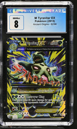 M Tyranitar EX (92 Full Art) #092 XY - Ancient Origins CGC 8