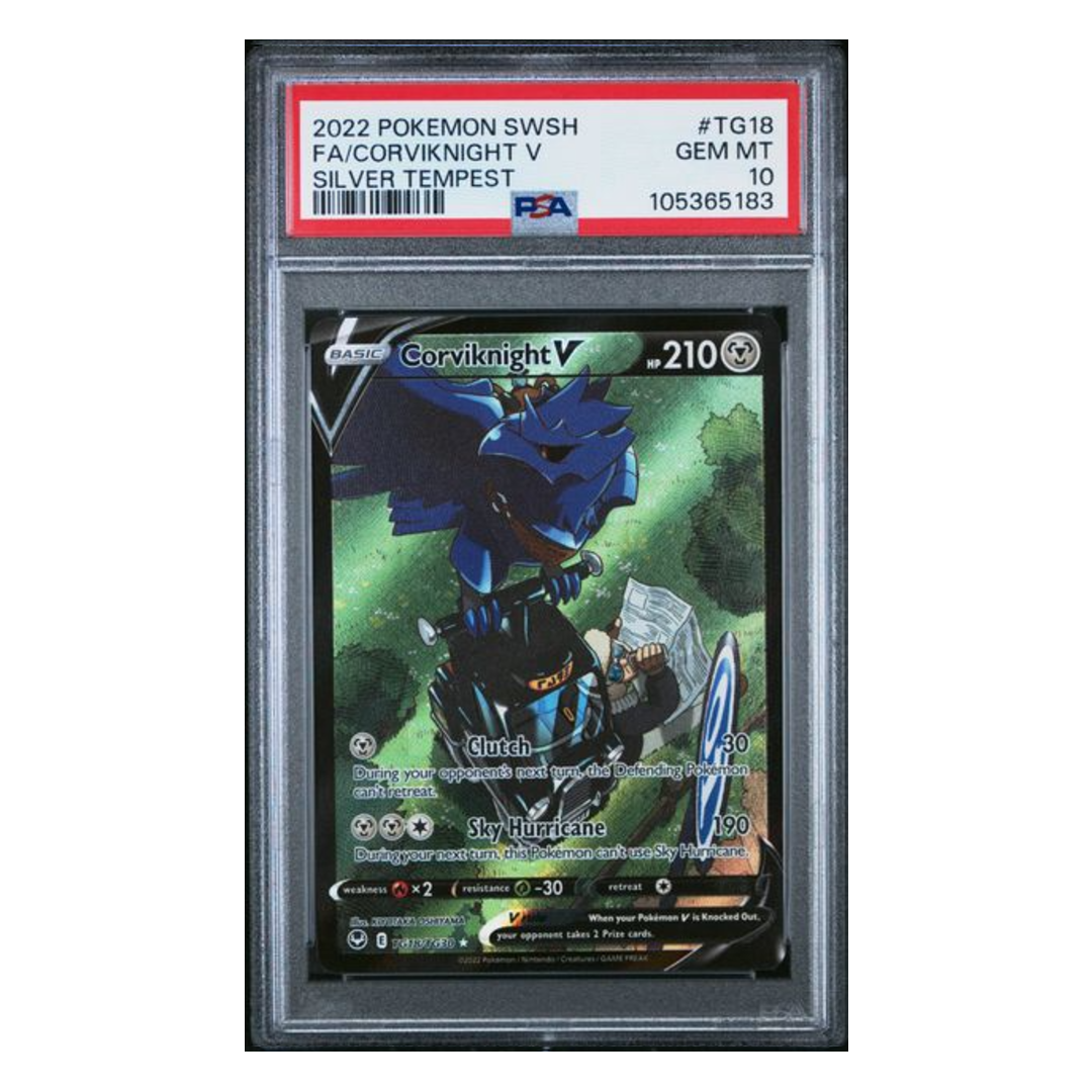 Corviknight V FA Silver Tempest #TG18 PSA 10 - Poke-Collect
