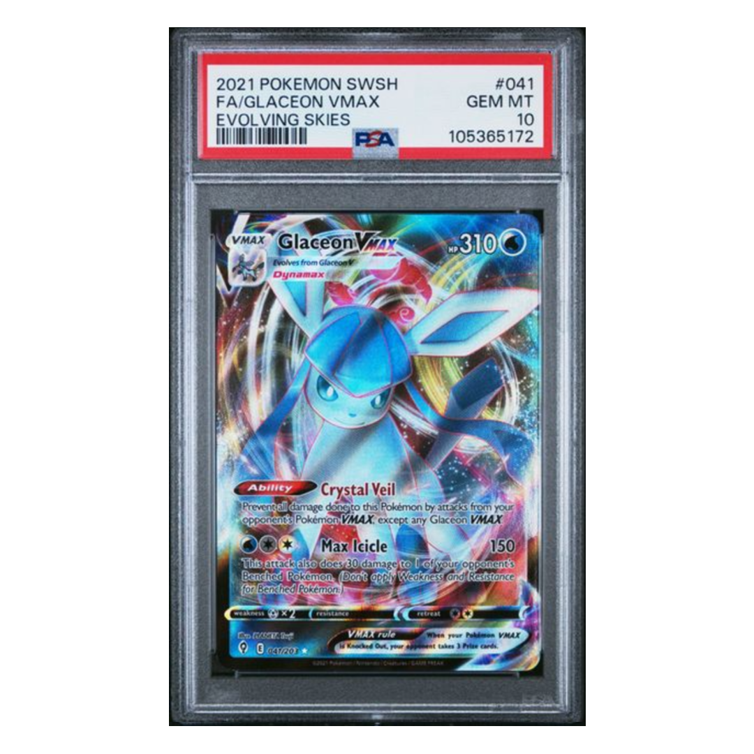 Glaceon VMAX FA Evolving Skies #041 PSA 10 - Poke-Collect