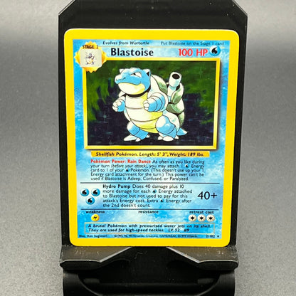 Blastoise Base Unlimited Holo 2/102 (MP) - Poke-Collect