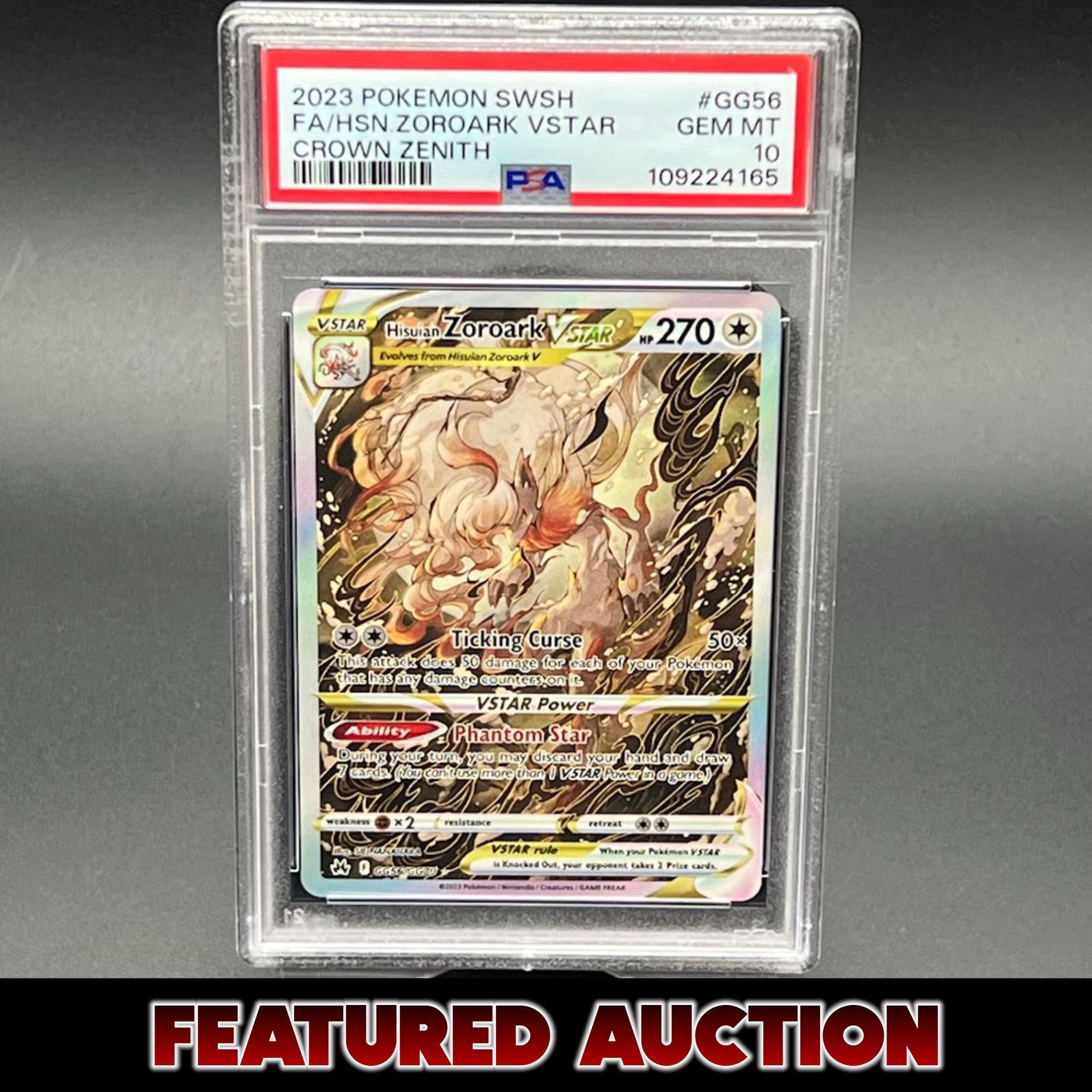 Hisuian Zoroark Vstar - Crown Zenith - PSA 10 - Poke-Collect