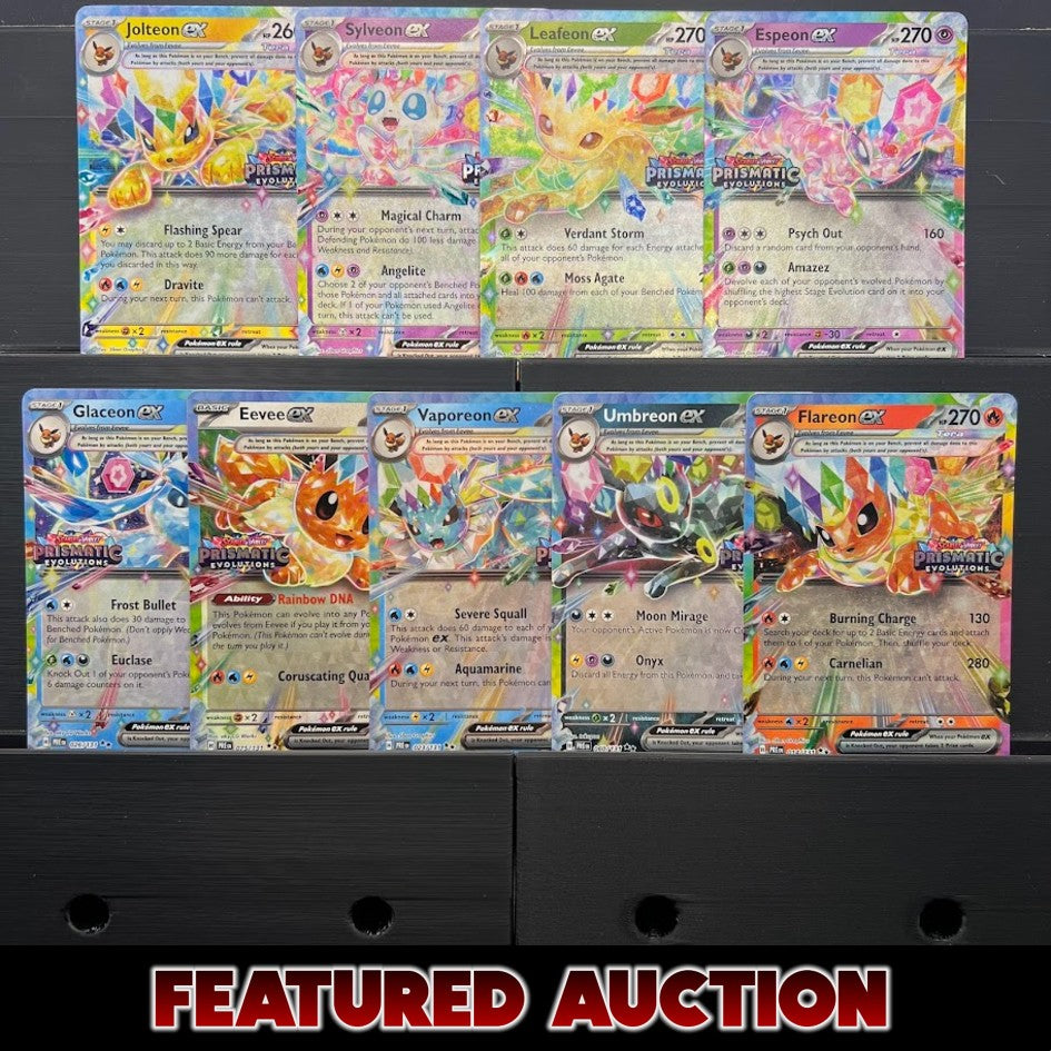 Prismatic Evolutions Stamped Eeveelution Master Set - Poke-Collect