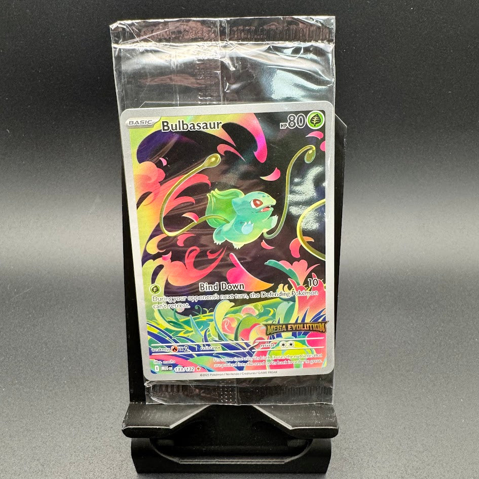 Bulbasaur Mega Evolution Stamped Promo 133/132 (Sealed) - Poke-Collect