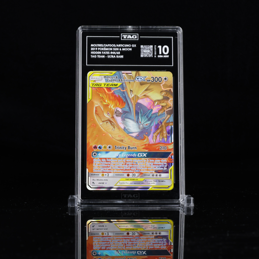 Moltres & Zapdos & Articuno Tag Team GX Hidden Fates #44 TAG 10 - Poke-Collect