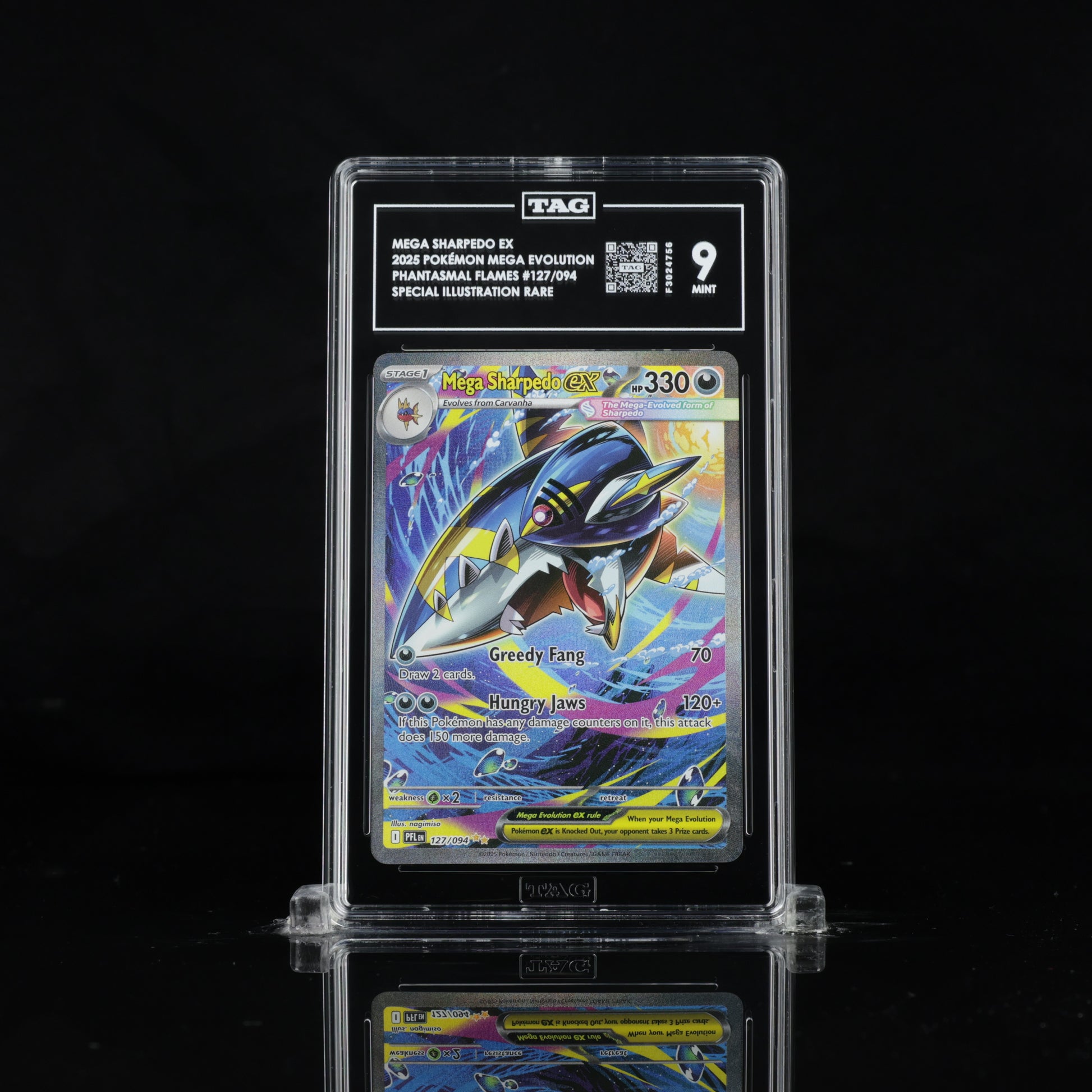 Mega Shapedo EX SIR #127 Phantasmal Flames TAG 9 - Poke-Collect