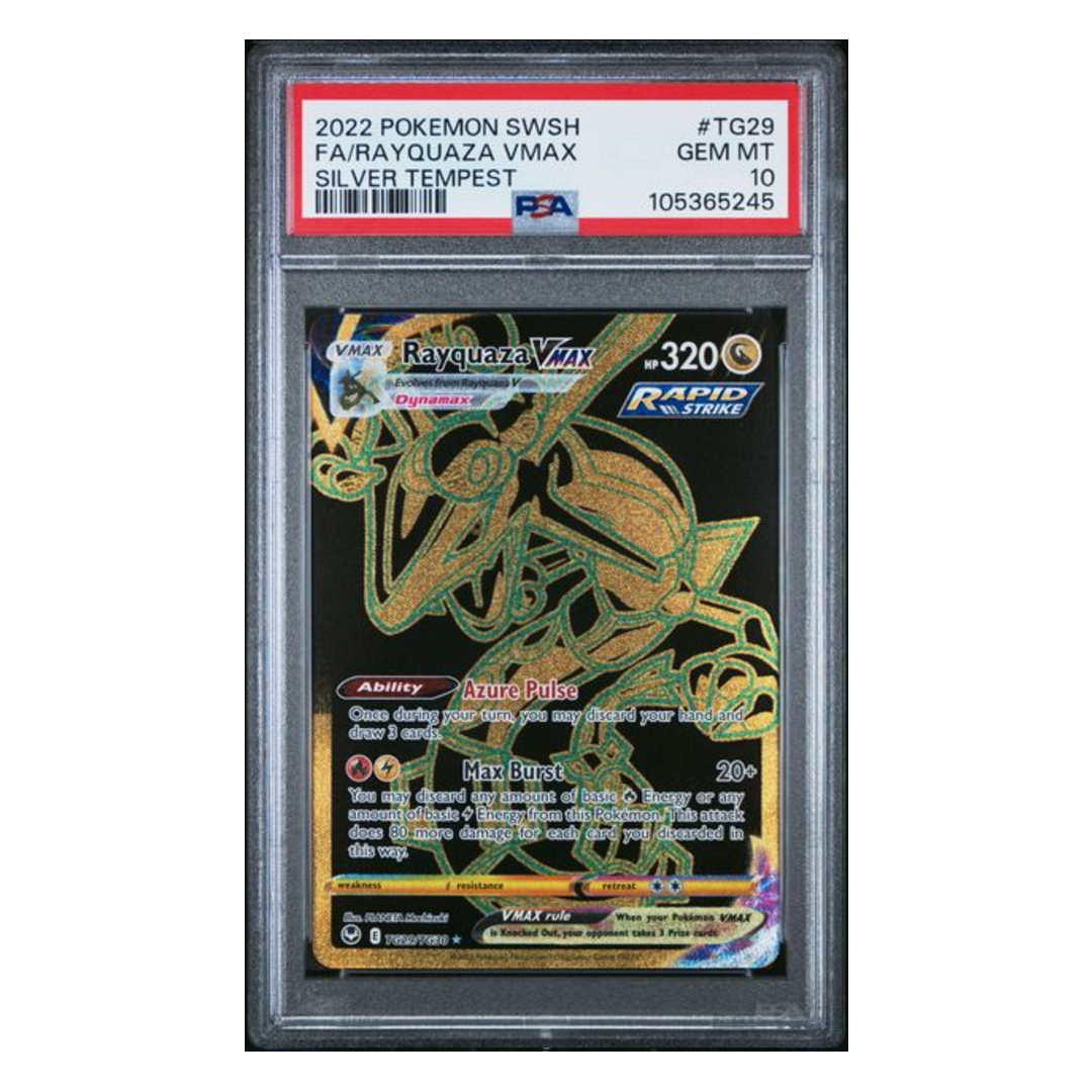 Rayquaza VMAX FA Silver Tempest #TG29 PSA 10 - Poke-Collect