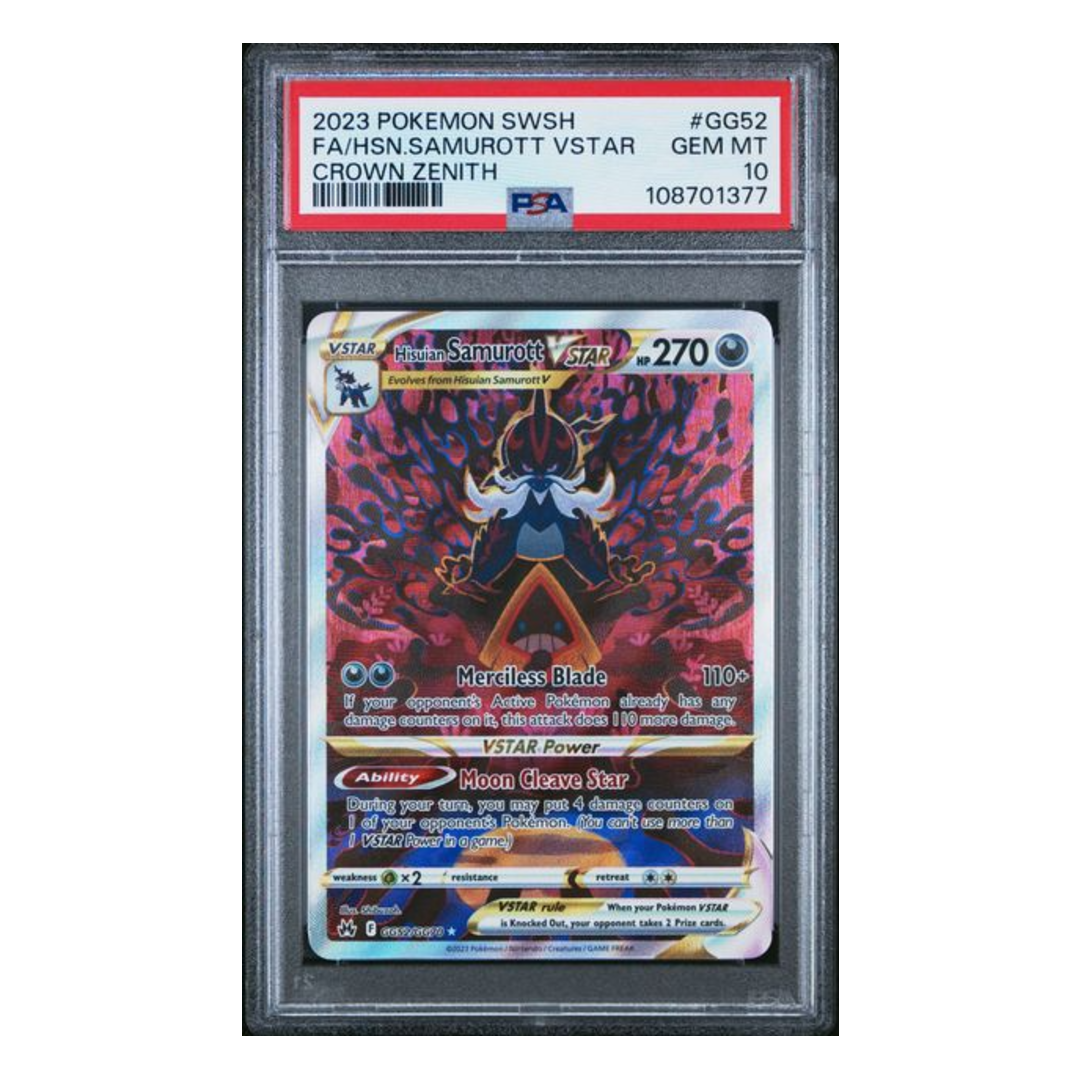 Hisuian Samurott VSTAR Crown Zenith #GG52 PSA 10 - Poke-Collect