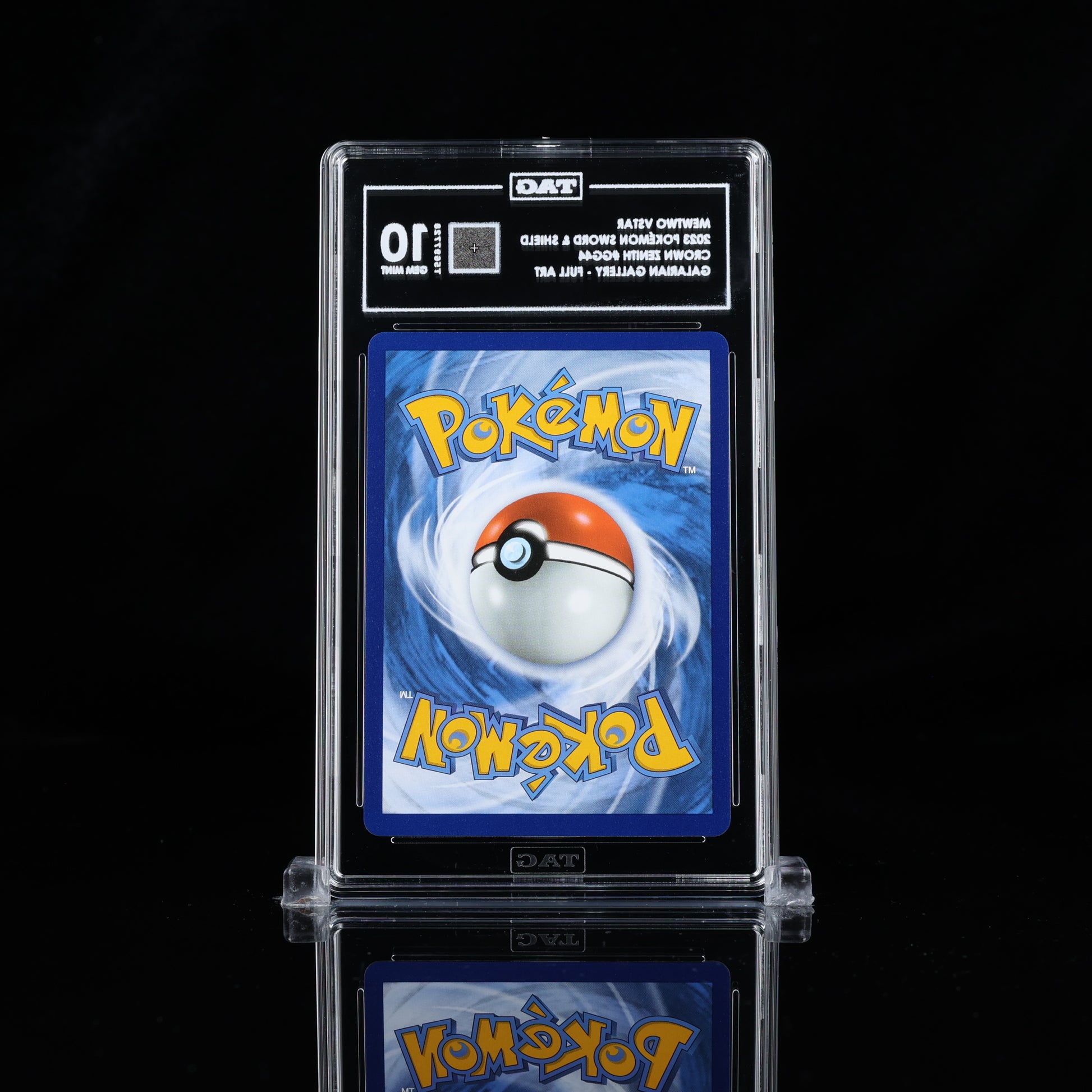 MEWTWO VSTAR 2023 POKÉMON SWORD & SHIELD #GG44 CROWN ZENITH GALARIAN GALLERY FULL ART - ULTRA RARE TAG Gem Mint 10 - Poke-Collect
