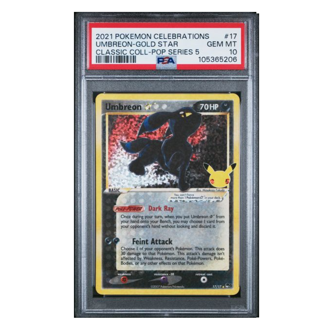 Umbreon Gold Star Celebrations #17 PSA 10 - Poke-Collect