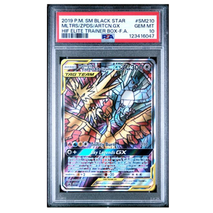 Moltres & Zapdos & Articuno GX Tag Team Promo #SM210 PSA 10 - Poke-Collect