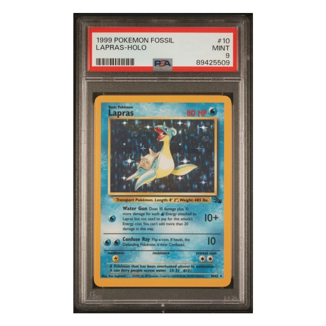 Lapras Holo Fossil #10 PSA 9 - Poke-Collect