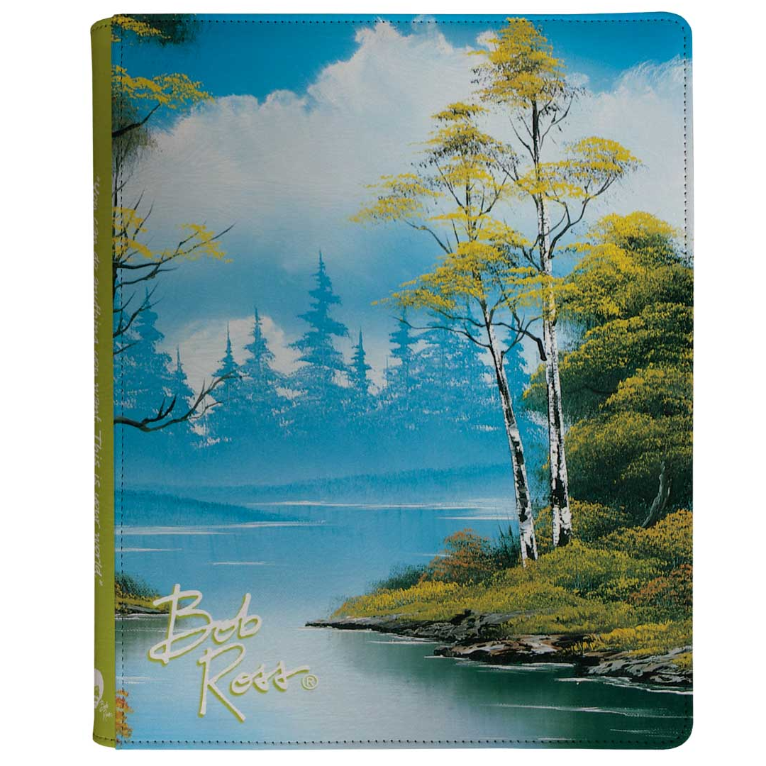 Ultra Pro Zippered PRO Binder 9-Pocket Bob Ross Lakeside Path - Poke-Collect