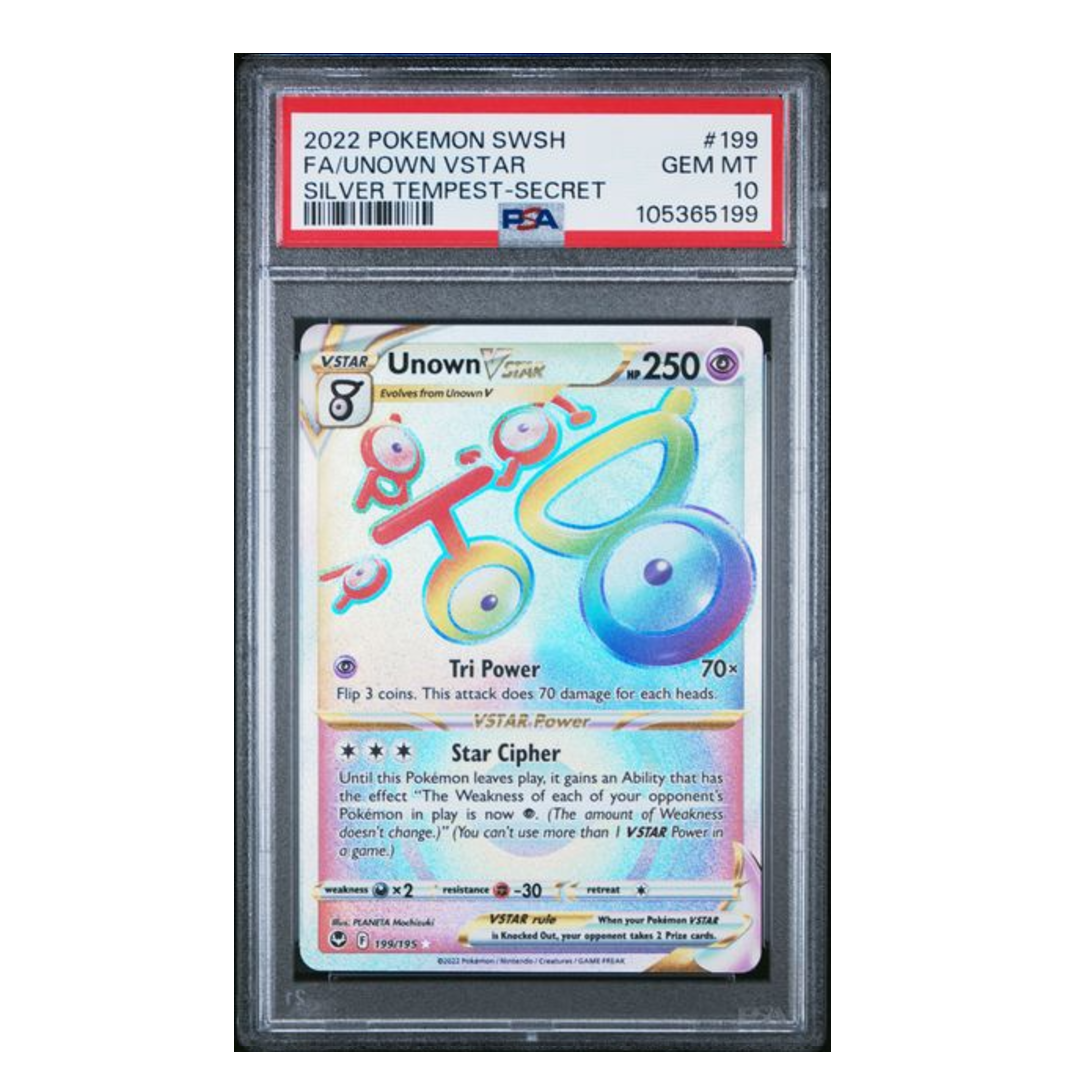 Unown VTSAR Silver Tempest #199 PSA 10 - Poke-Collect