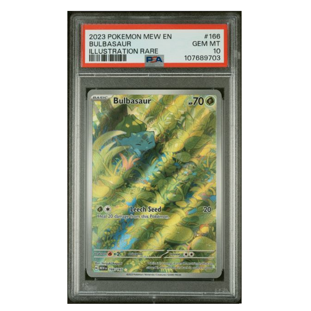 Bulbasaur IR Mew-En #166 PSA 10 - Poke-Collect