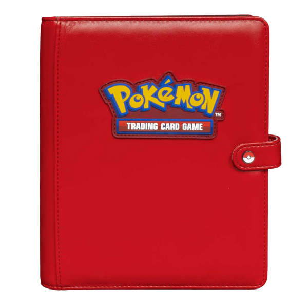 Ultra Pro Premium Snap Binder 4-Pocket Pokemon - RED - Poke-Collect