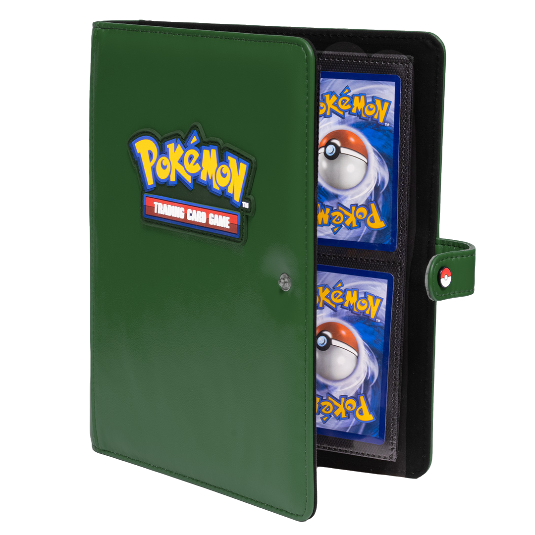 Ultra Pro Premium Snap Binder 4-Pocket Pokemon - GREEN - Poke-Collect