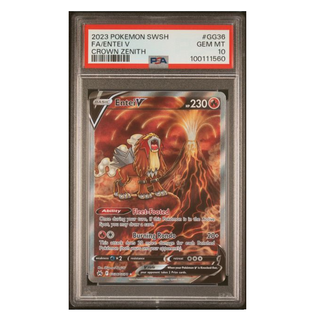 Entei V Crown Zenith #GG36 PSA 10 - Poke-Collect