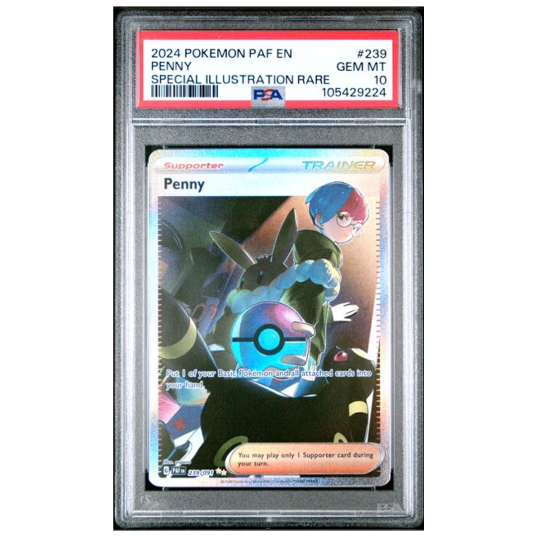 Penny SIR Paldean Fates #239 PSA 10 - Poke-Collect