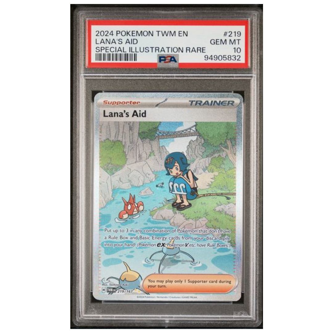 Lana's Aid SIR Twilight Masquerade #219 PSA 10 - Poke-Collect
