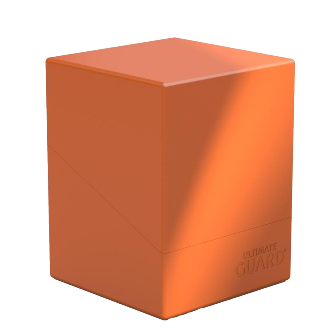 Boulder Deck Case 100+ - SOLID ORANGE - Ultimate Guard Deck Boxes - Poke-Collect