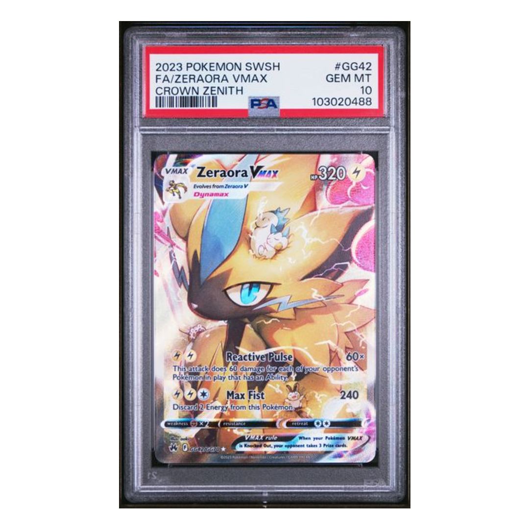 Zeraora Vmax Galarian Gallery Crown Zenith #GG42 PSA 10 - Poke-Collect