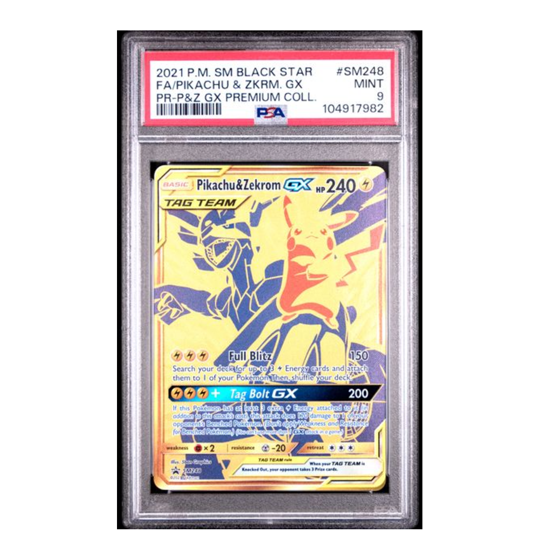 Pikachu & Zekrom GX Tag Team #SM248 PSA 9 - Poke-Collect