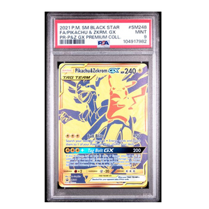 Pikachu & Zekrom GX Tag Team #SM248 PSA 9 - Poke-Collect