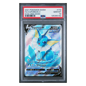Vaporeon V FA Evolving Skies #172 PSA 10 - Poke-Collect