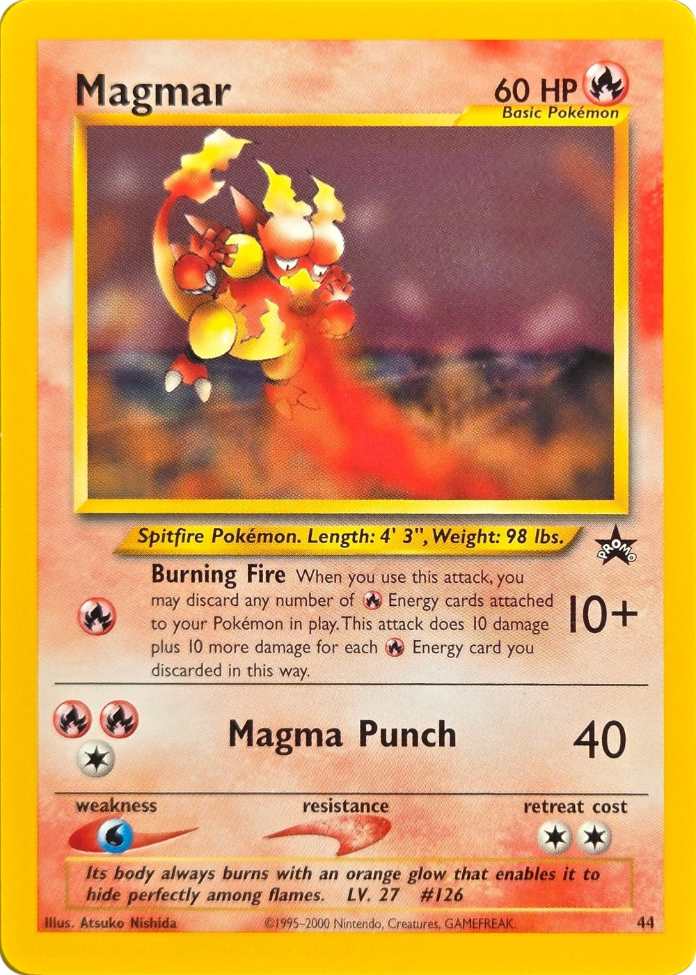 Magmar - 44 - Wizards Black Star Promo front