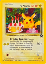 _____'s Pikachu (Birthday Pikachu) - 24 - Wizards Black Star Promo Holo front