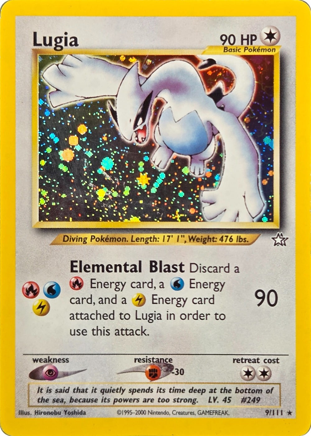 Lugia - 9/111 - Neo Genesis Unlimited Holo Rare front