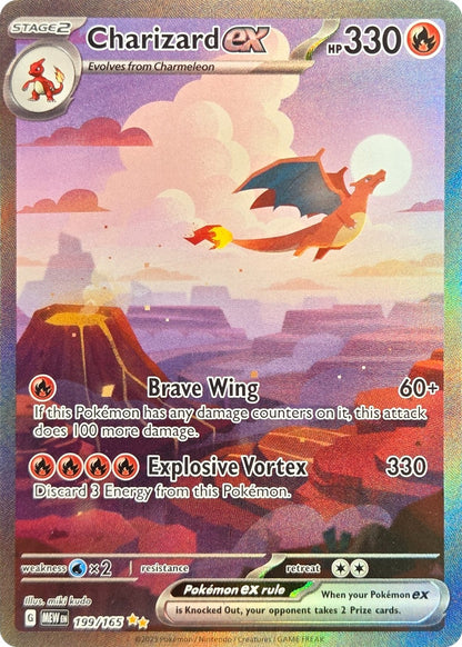 Charizard ex - 199/165 - Scarlet & Violet 151 Special Illustration Rare front