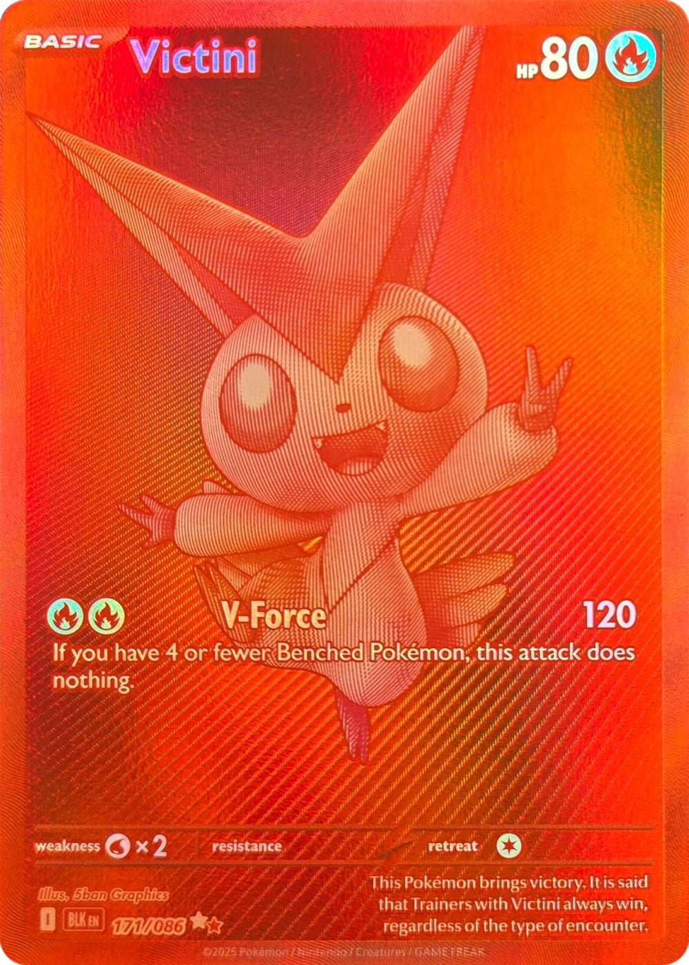 Victini - 171/086 - Black Bolt Black White Rare front