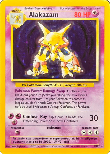 Alakazam - 1/102 - Base Set Unlimited Holo Rare front