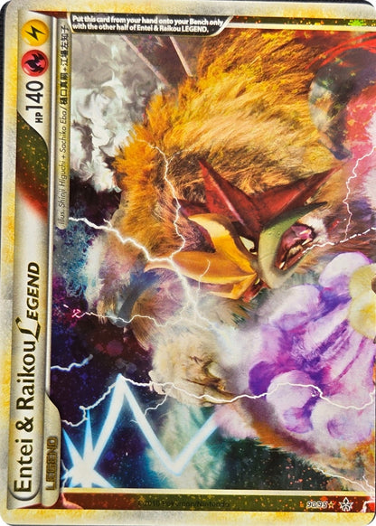 Entei & Raikou LEGEND - 90/95 - Unleashed LEGEND Holo front