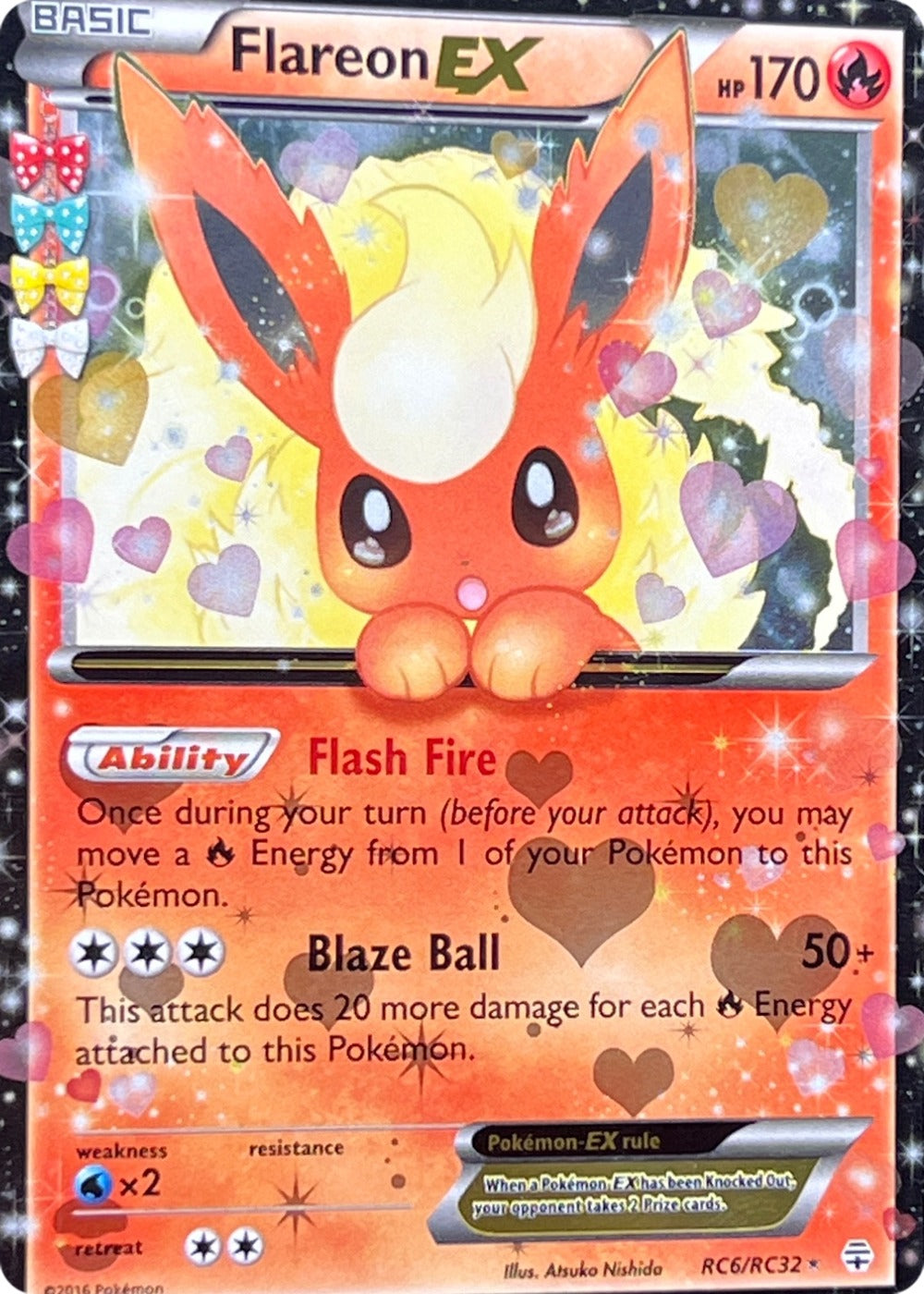 Flareon EX - RC6/RC32 - Generations Radiant Collection Holo front