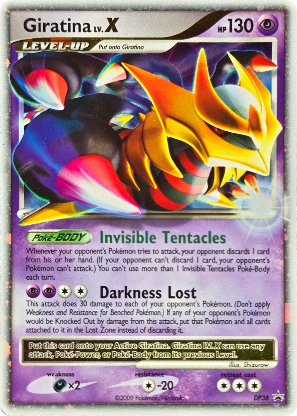 Giratina LV.X - DP38 - DP Black Star Promos LV.X Promo Holo front