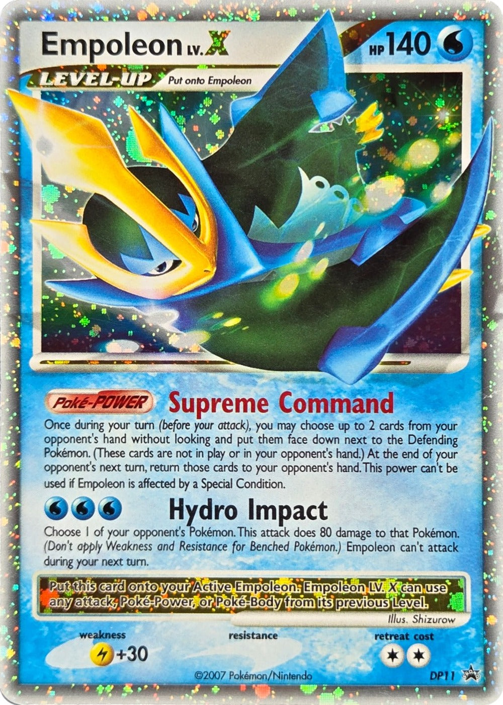 Empoleon LV.X - DP11 - DP Black Star Promos LV.X Promo Holo (Moderately Played) front