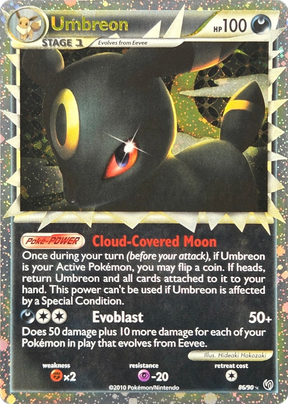 Umbreon Prime - 86/90 - Undaunted Prime Holo Rare front