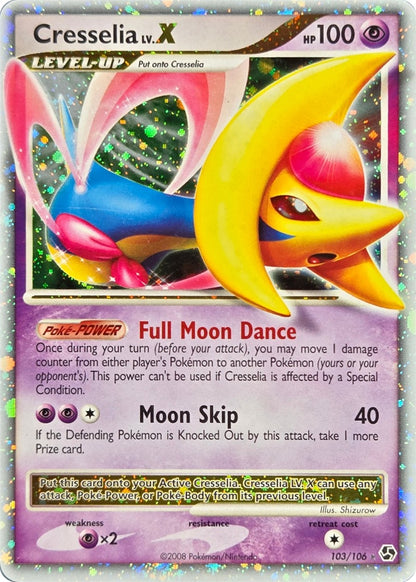 Cresselia LV.X - 103/106 - Great Encounters Holo Rare LV.X (Lightly Played) front