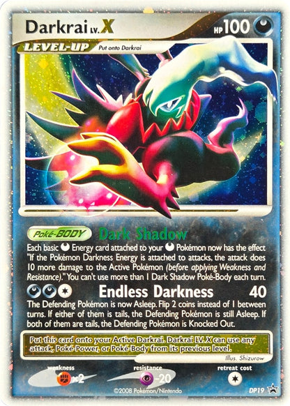 Darkrai LV.X - DP19 - DP Black Star Promos LV.X Holo Promo (Lightly Played) front