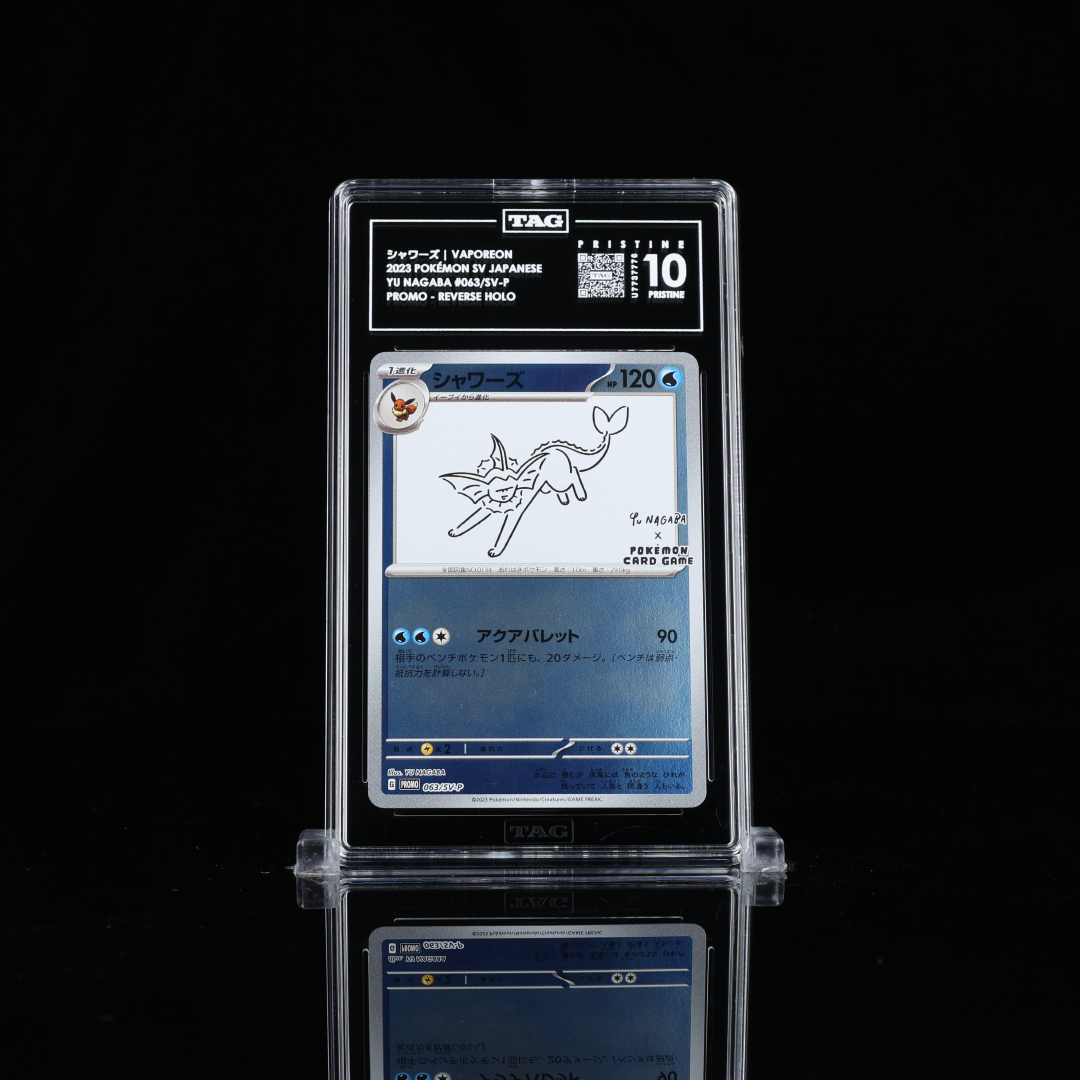 Vaporeon Yu Nagaba SV-P #063 TAG Pristine 10 - Poke-Collect